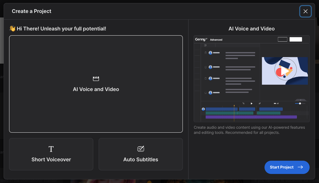 Create a new project screen.png
